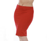 InstantFigure Curvy Plus Size Short Pencil Skirt With Back Zip 16807MC